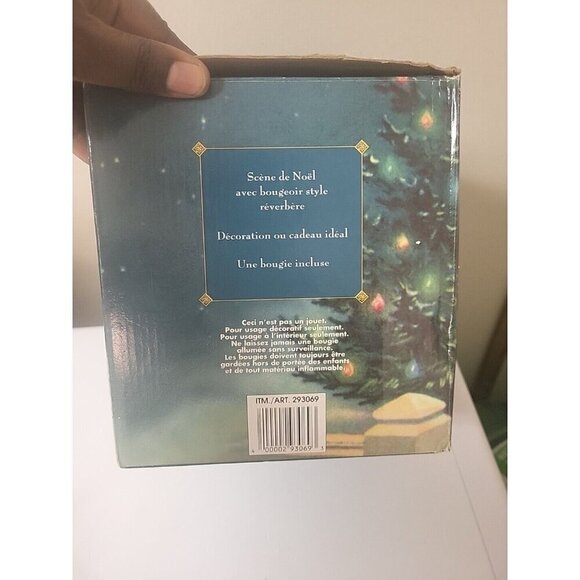 Traditions Christmas Candle Street Lamp Scene 293069 Santa Claus Reindeer EUC - Picture 10 of 13